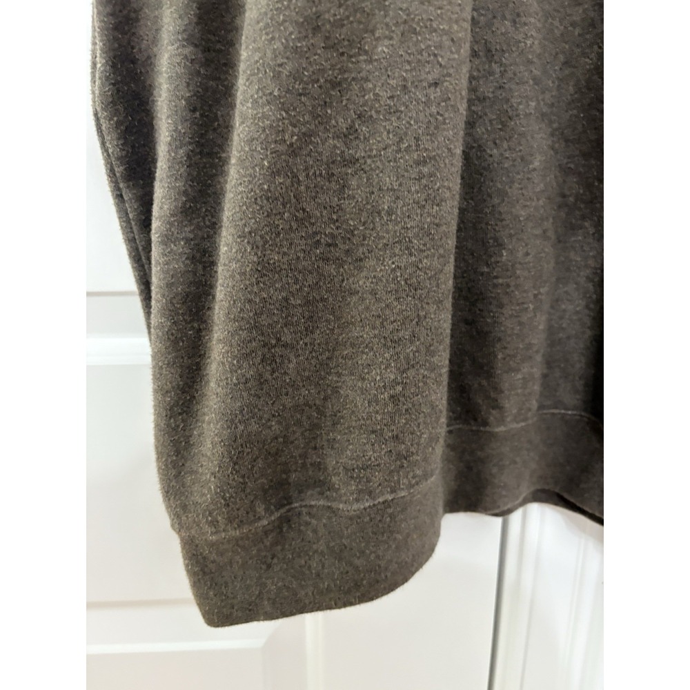 Peter Millar Vest Mens XL 100% Cotton Knit 1/4 Zip Mock Neck Brown - Picture 5 of 9